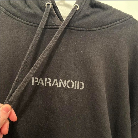 Anti Social Social Club Paranoid Hoodie XL Grey Silver Logo Streetwear - Picture 2 of 10